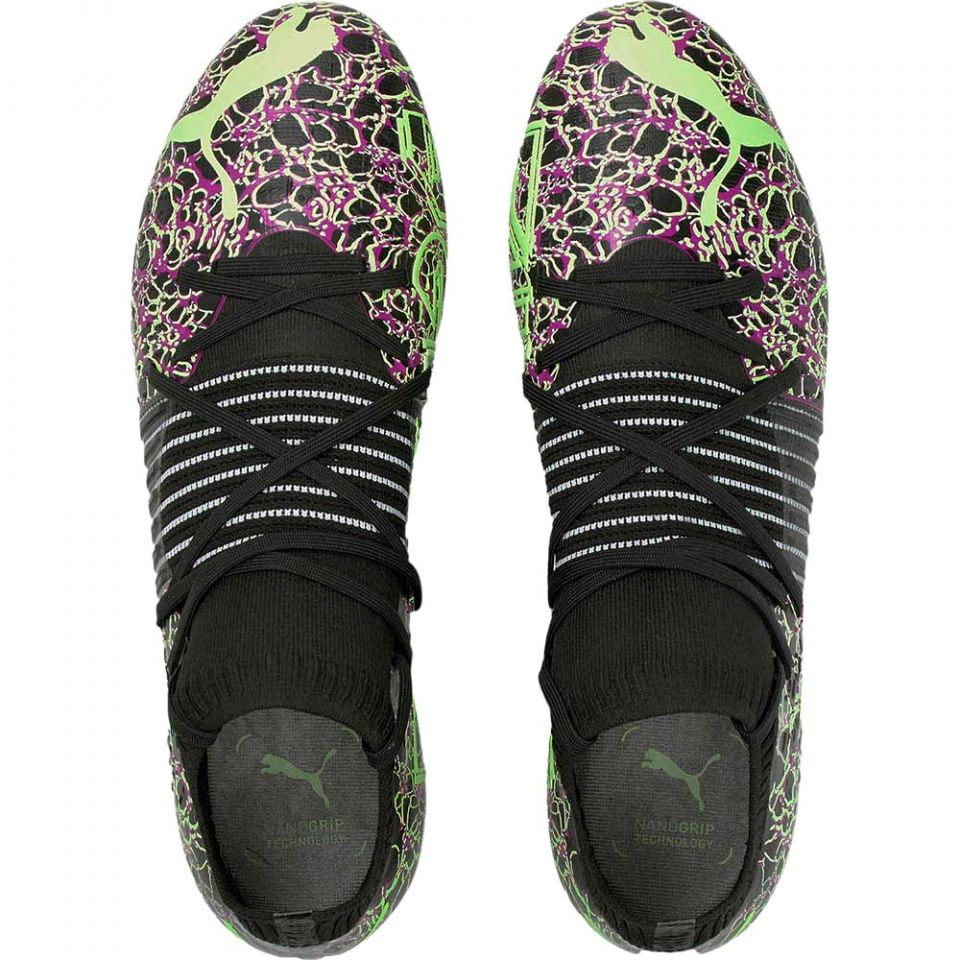 PUMA Future Origins 1.2 FG Cleats-Ultra Magenta/Black/Green Glare