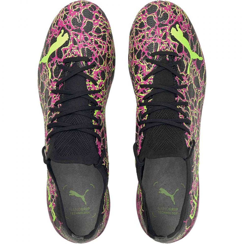 PUMA Ultra 1.3 Origins FG/AG Cleats-Ultra Magenta/Black/Green Glare