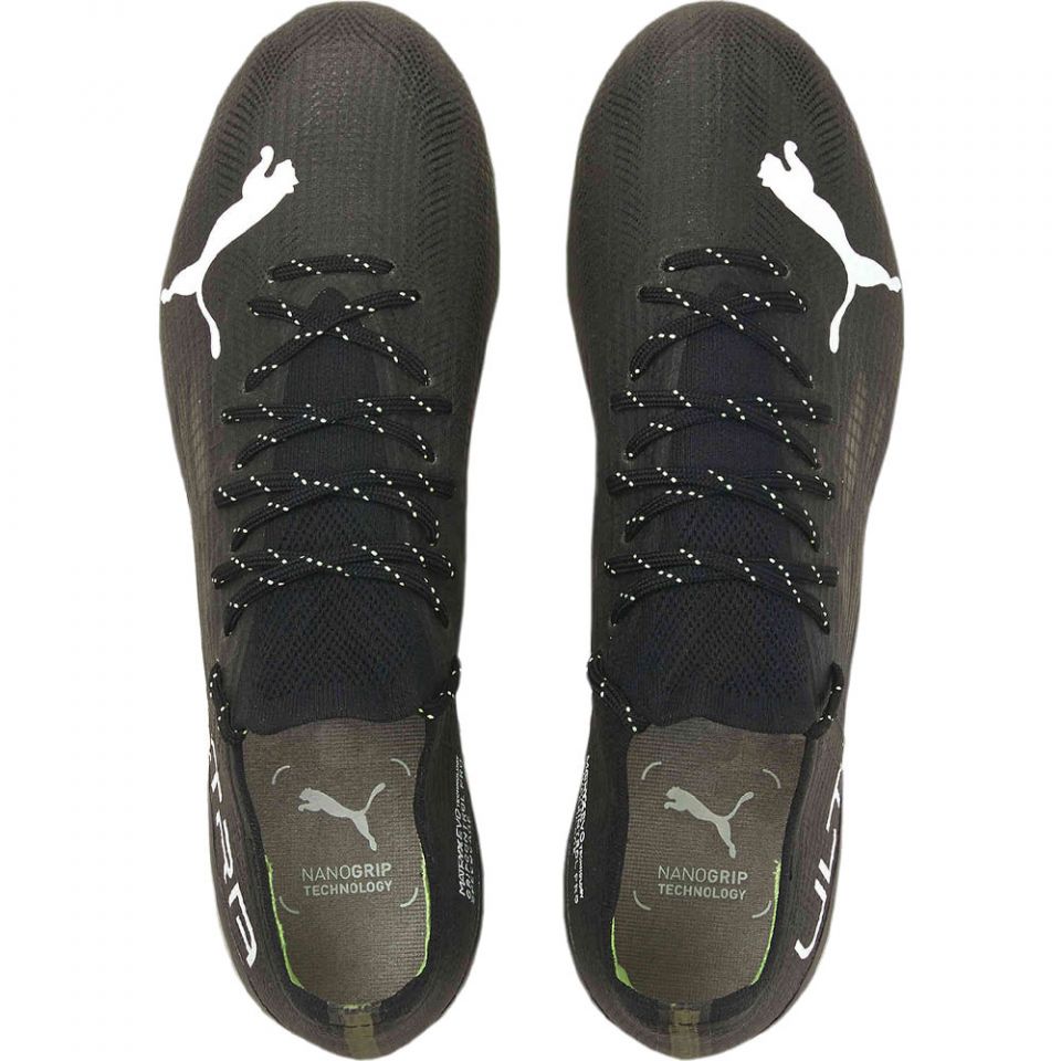 PUMA Ultra 1.4 FG Cleats - PUMA Black/PUMA White/Fizzy Light