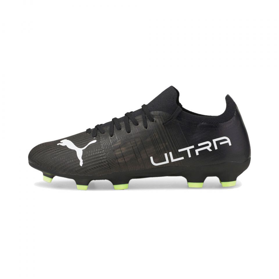 PUMA ブラック サッカーシューズ FG PUMA Ultra 3.4 FG Cleats - PUMA Black/PUMA White/Fizzy Light