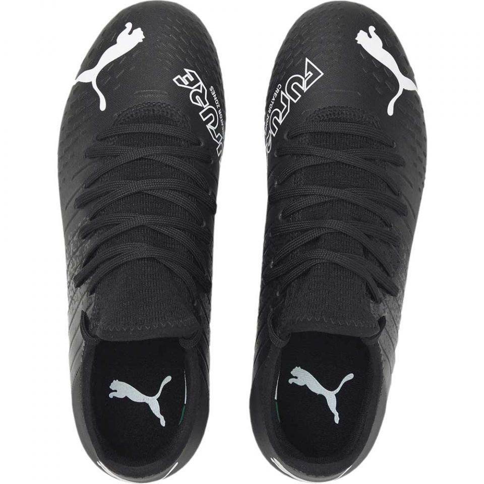PUMA Future Z 4.3 FG Junior Cleats - PUMA Black/PUMA White/Fizzy Light