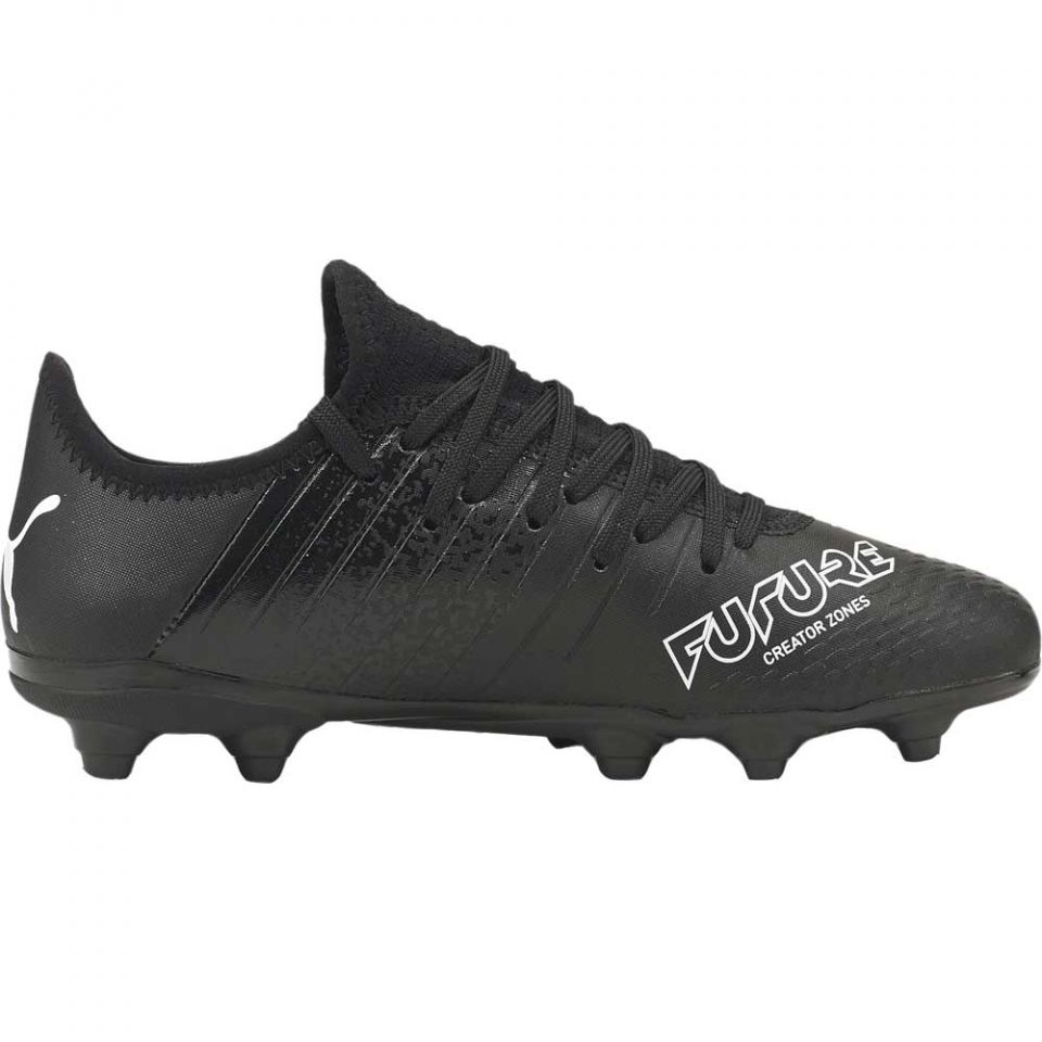 PUMA Future Z 4.3 FG Junior Cleats - PUMA Black/PUMA White/Fizzy Light
