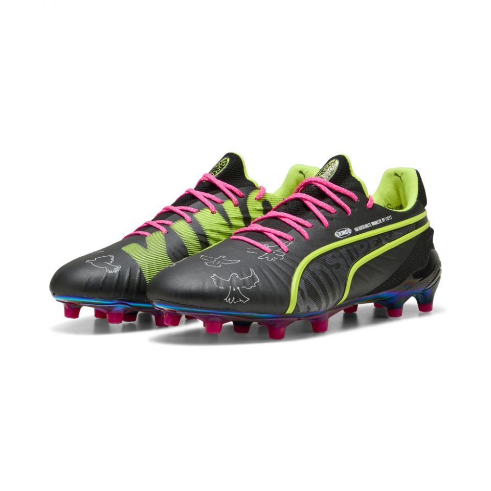Puma King Ultimate X KidSuper FG Soccer Cleats Black Men\'s Size 9 108437-01 PUMA King Ultimate x KidSuper FG Soccer Cleats | Club World  main image 2