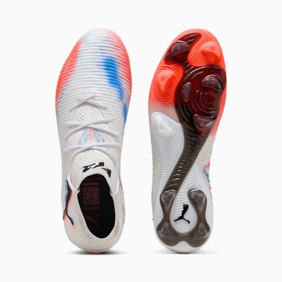 Puma サッカーシューズ ホワイト/ブルー/レッド PUMA Future 8 Ultimate FG Soccer Cleats | Untamed Pack