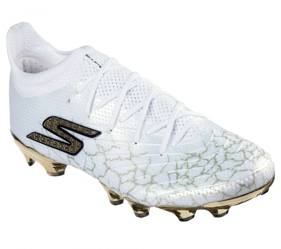 NWT Skechers SKX_01 Hyper Burst Pro Soccer Cleats Mens 13 White Gold 252021 WBGD Skechers SKX 01 Academy Firm Ground - White/Gold - Adult Cleats main image 4