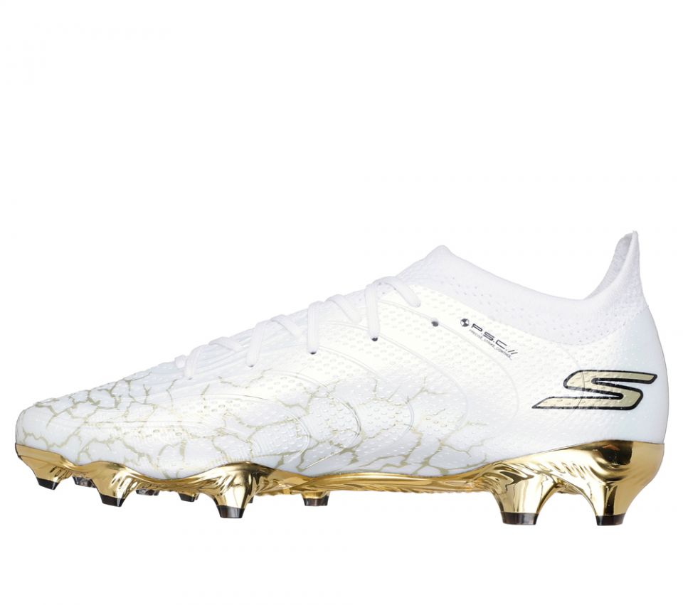 NWT Skechers SKX_01 Hyper Burst Pro Soccer Cleats Mens 13 White Gold 252021 WBGD Skechers SKX 01 Academy Firm Ground - White/Gold - Adult Cleats main image 2