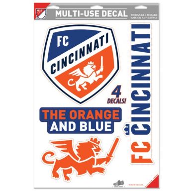 Wincraft FC Cincinnati 11 X 17 Multi-Use Fan Decals