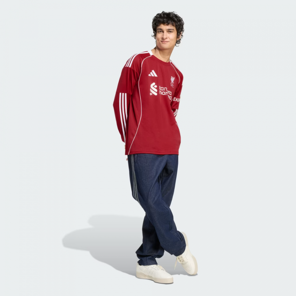 adidas Liverpool FC 2025/26 Men's Long Sleeve Home Jersey