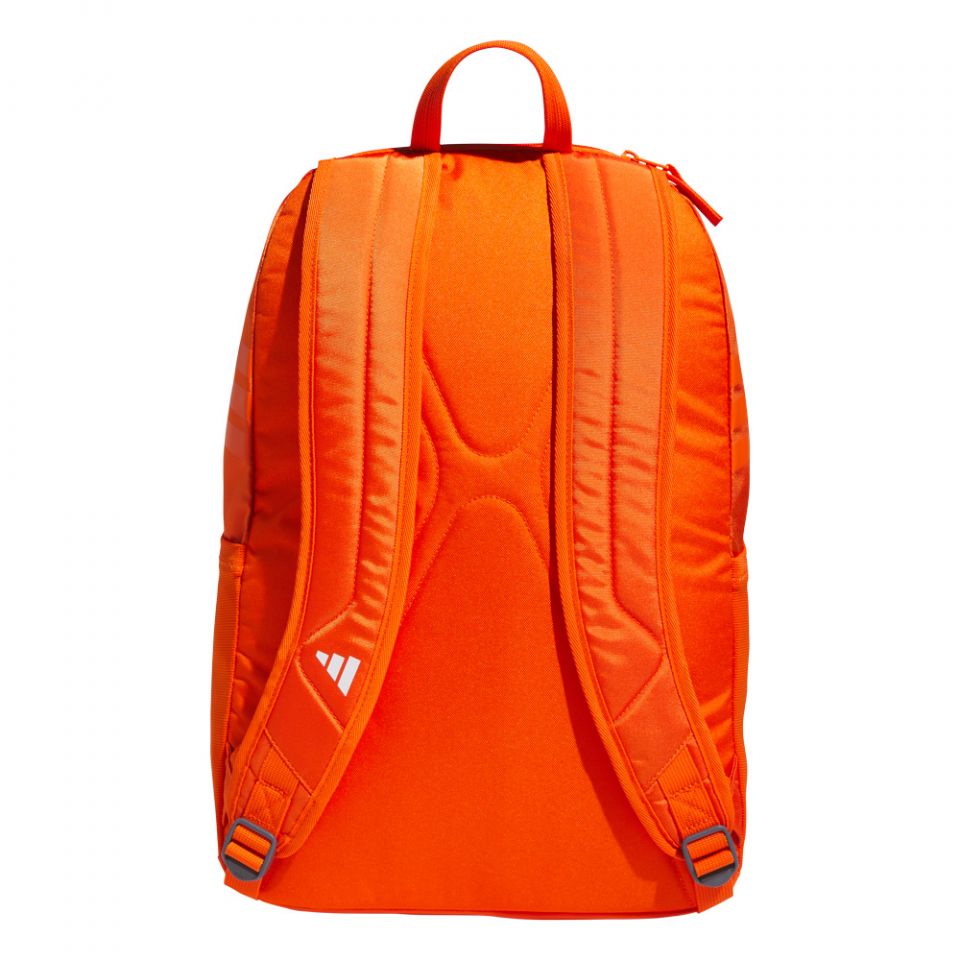 adidas backpack water bottle headphones orange Stadium 4 A zippered bottom ball pocket can hold a size 5 soccer ball inside or be worn on the outside in a mesh pocket adidas Stadium 4 Backpack
