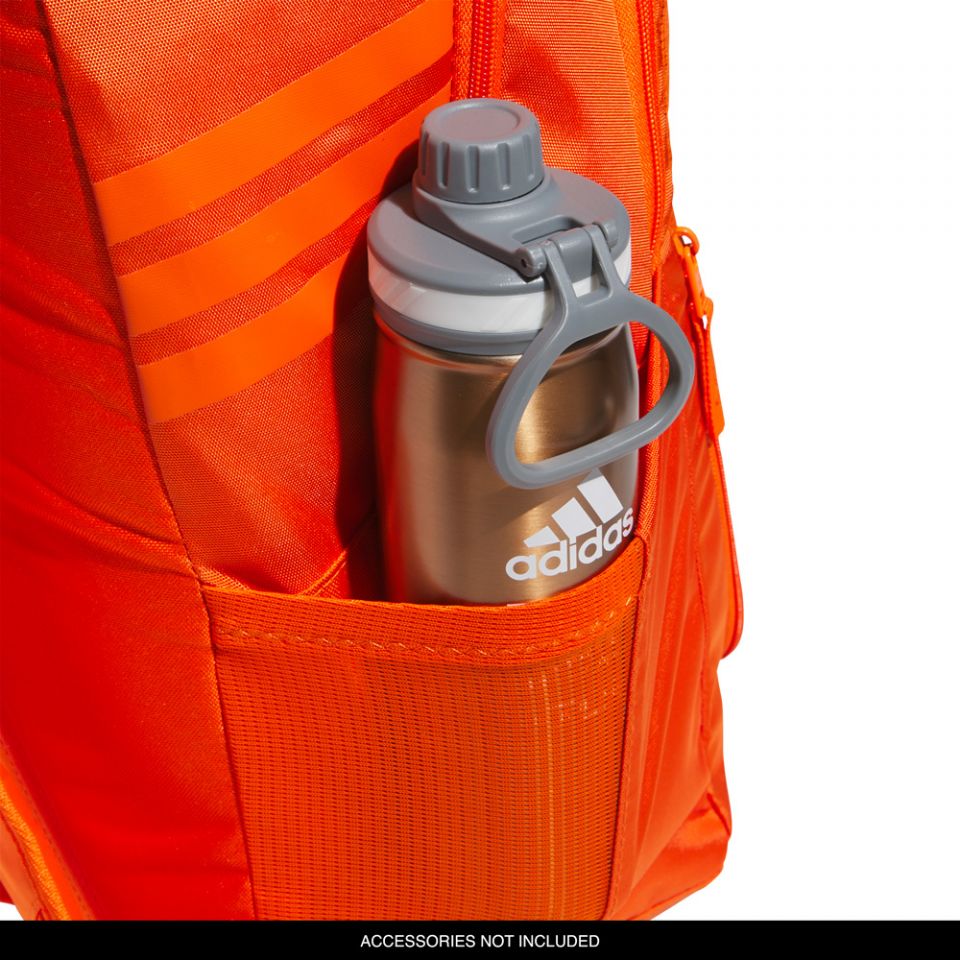 adidas backpack orange Protour Multiple zippered pockets provide ample storage space adidas Stadium 4 Backpack