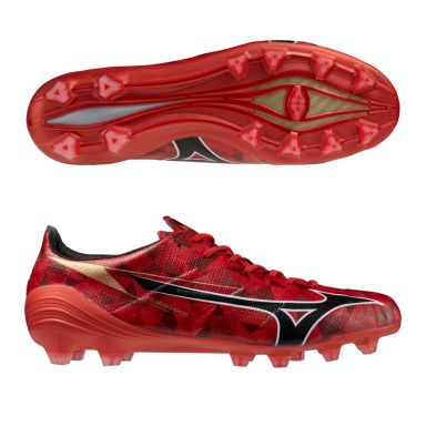 Mizuno Alpha II Japan FG Soccer Cleats | Ruby Red Pack