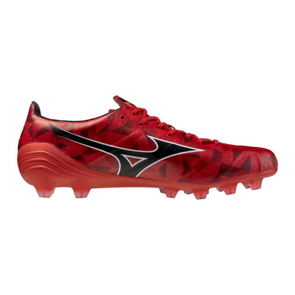 Mizuno Alpha II Japan FG Soccer Cleats | Ruby Red Pack