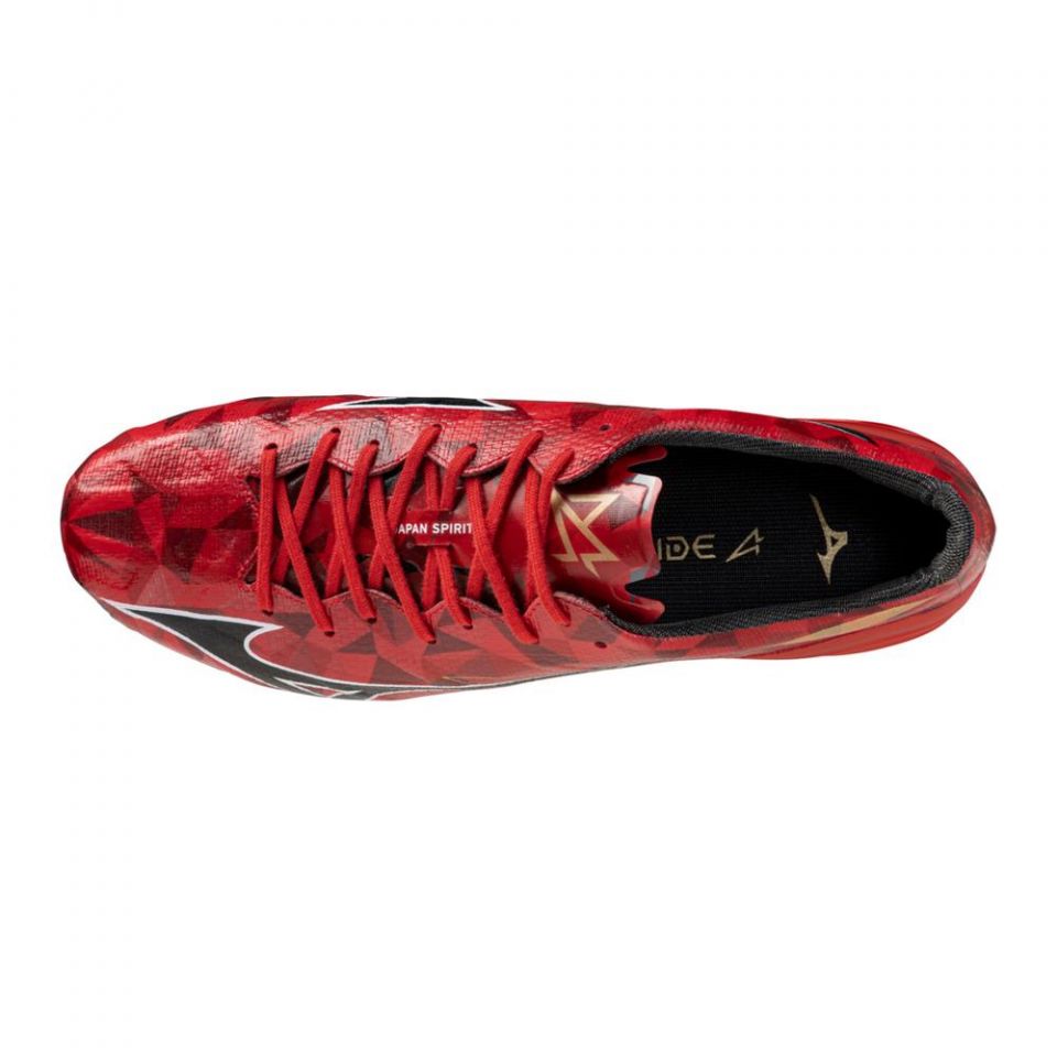 Mizuno Alpha II Japan FG Soccer Cleats | Ruby Red Pack