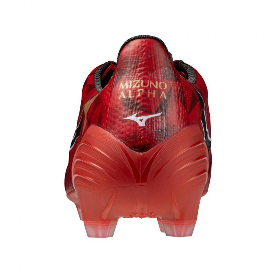 Mizuno Alpha II Japan FG Soccer Cleats | Ruby Red Pack