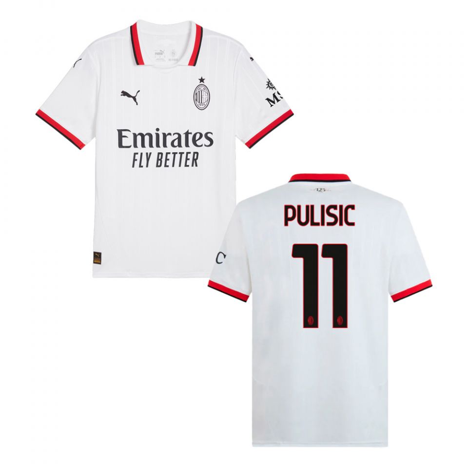 24/25シーズンACミラン アウェイ11番プルシッチ ユニフォーム PUMA AC Milan 2024/25 Men's Away Jersey PULISIC 11