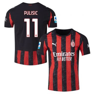 PUMA AC Milan 2025/26 Men's Authentic Home Jersey PULISIC 11