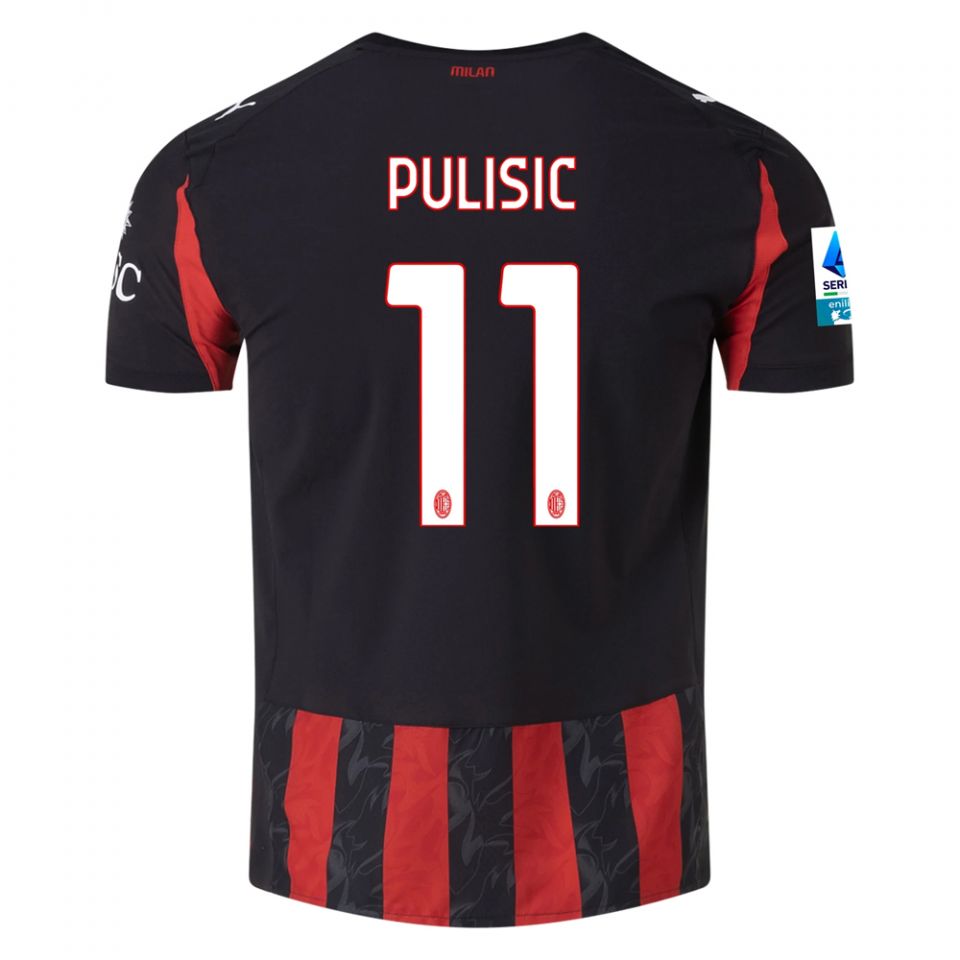 PUMA AC Milan 2025/26 Men's Authentic Home Jersey PULISIC 11