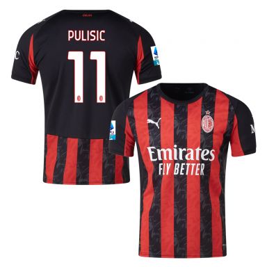 PUMA AC Milan 2025/26 Men's Home Jersey PULISIC 11