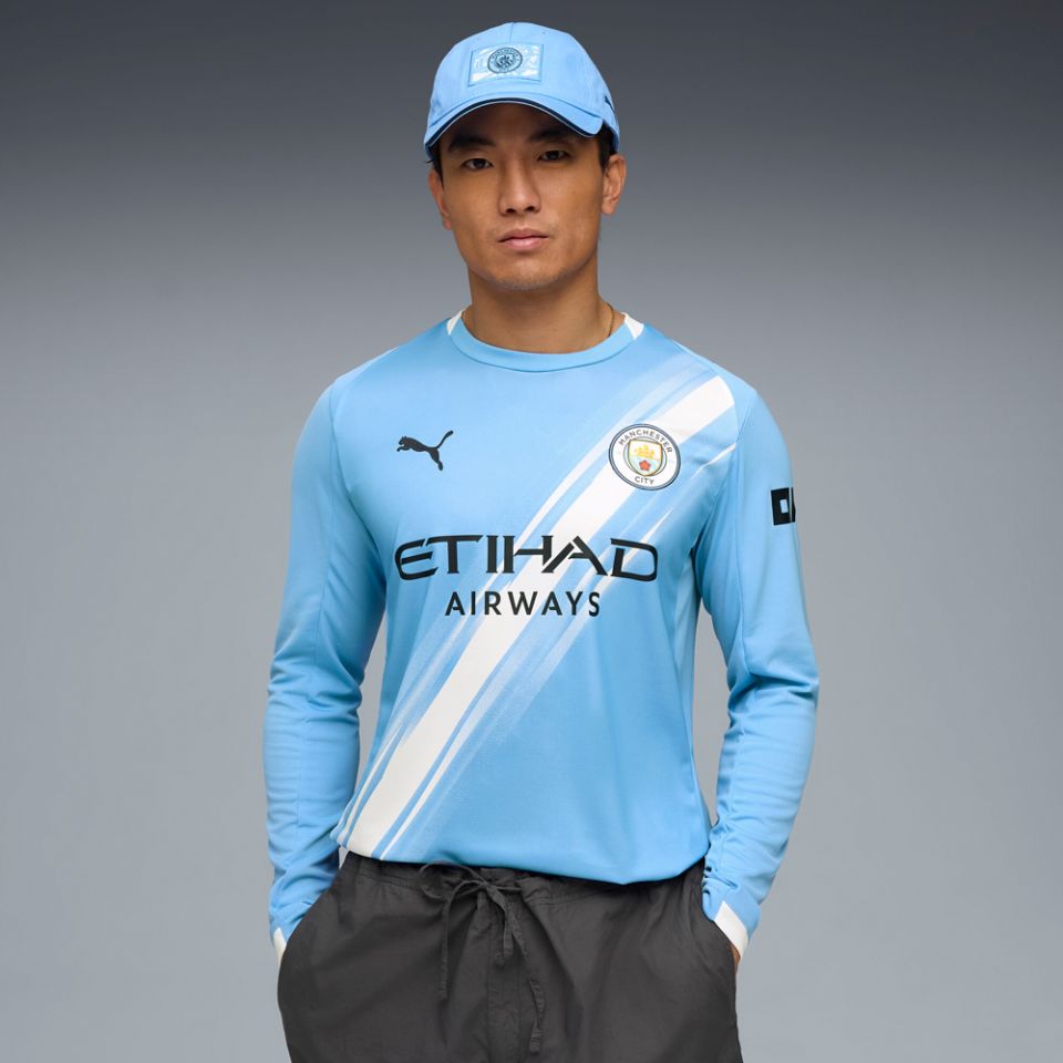 PUMA Manchester City FC 2025/26 Men's Long Sleeve Home Jersey