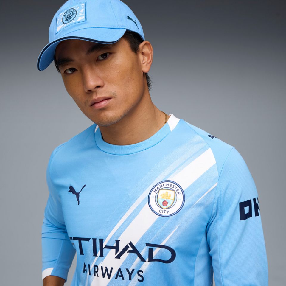 PUMA Manchester City FC 2025/26 Men's Long Sleeve Home Jersey