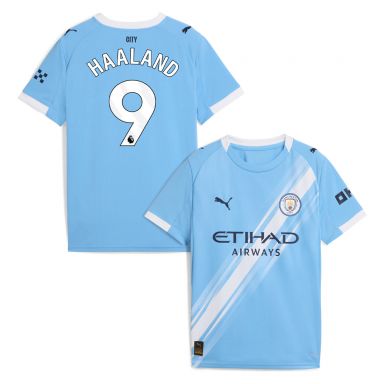 PUMA Manchester City FC 2025/26 Youth Home Jersey HAALAND 9