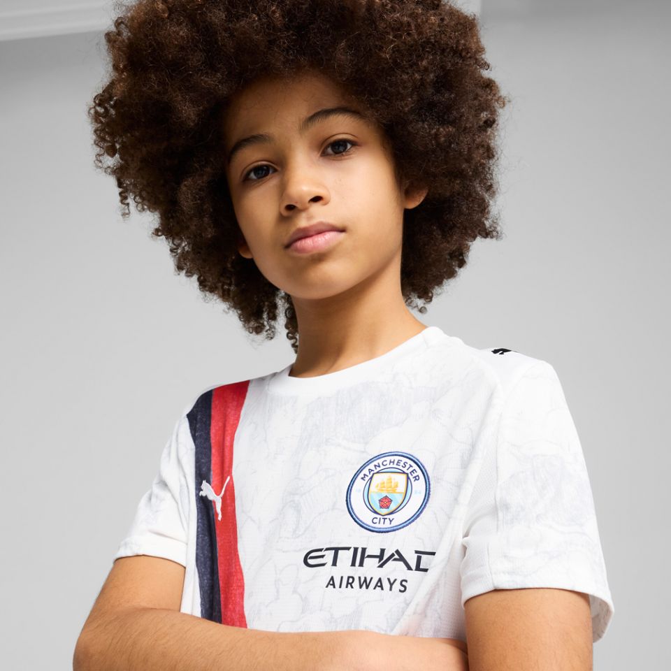 ウェア PUMA Manchester City KidSuper Jersey PUMA KidSuper Manchester City FC 2025 Youth Home Club World Cup Jersey