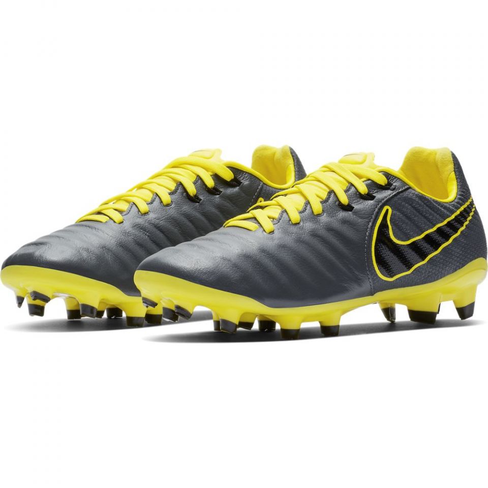 Nike Jr. Tiempo Legend 7 Elite FG-Dark Grey/Black/Opti Yellow