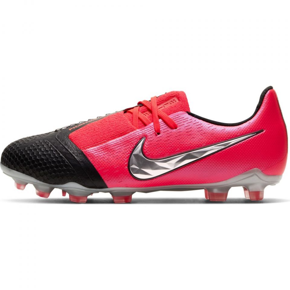 Nike Jr. Phantom Venom Elite FG-Laser Crimson/Metallic Silver/Black