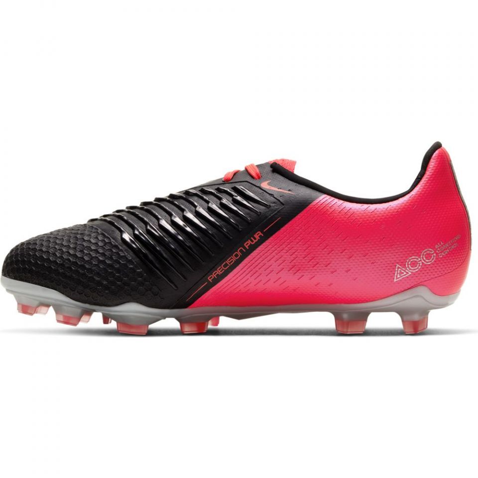 Nike Jr. Phantom Venom Elite FG-Laser Crimson/Metallic Silver/Black
