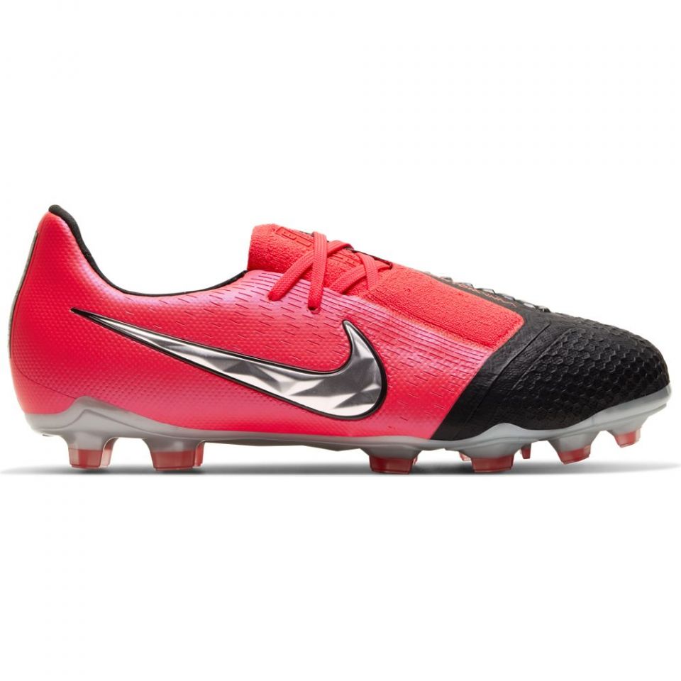 Nike Jr. Phantom Venom Elite FG-Laser Crimson/Metallic Silver/Black