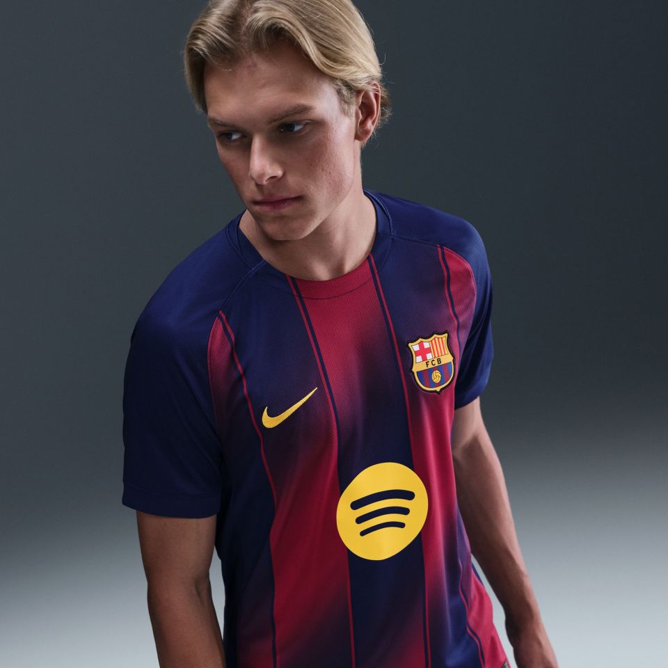 Nike FC Barcelona 2025/26 Men's Stadium Home Jersey
