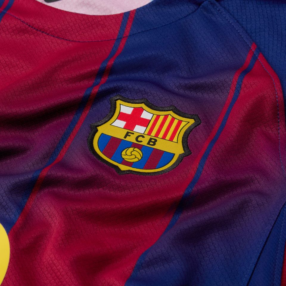 Nike FC Barcelona 2025/26 Youth Stadium Home Jersey