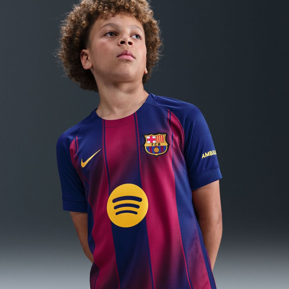 Nike FC Barcelona 2025/26 Youth Stadium Home Jersey