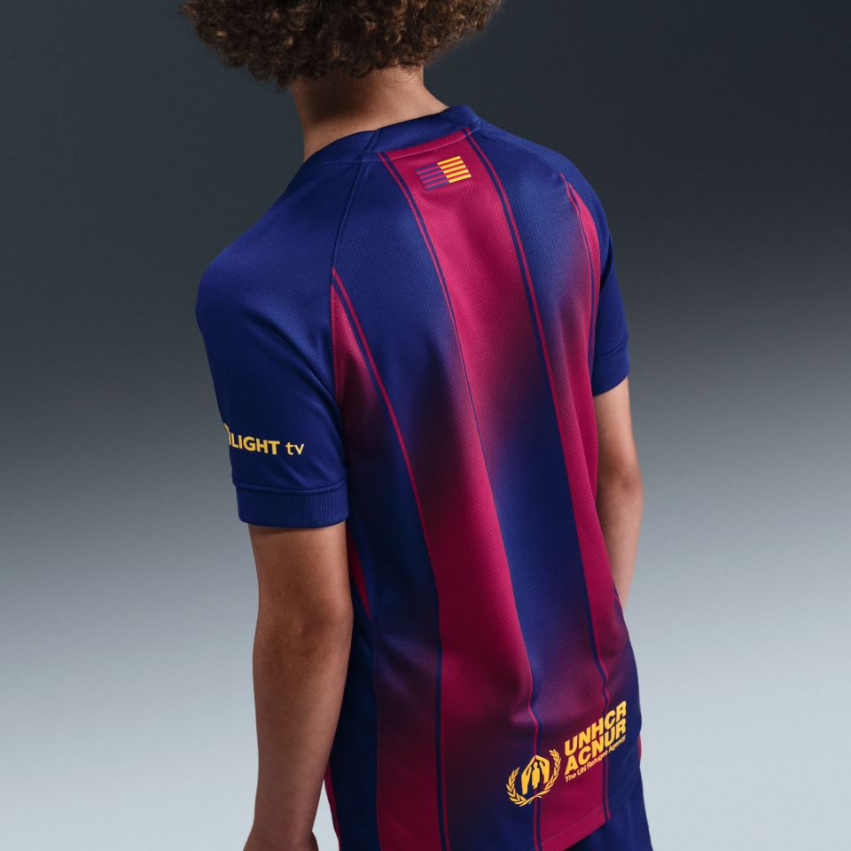 Nike FC Barcelona 2025/26 Youth Stadium Home Jersey