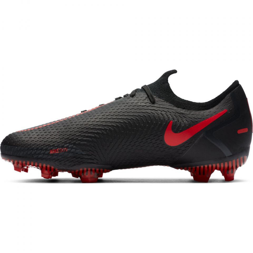 Nike Junior Phantom GT Pro FG-Black/Chile Red/Dark Smoke Grey