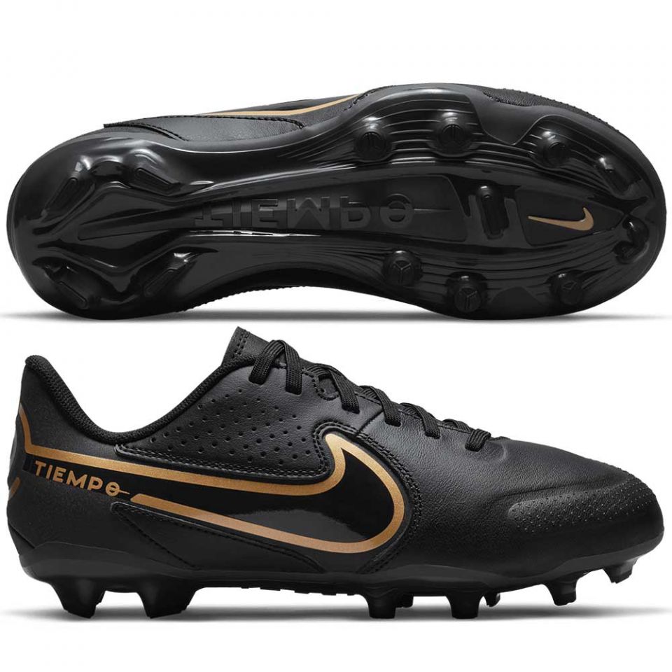Nike Junior Tiempo Legend 9 Academy FG Cleats-Black/Anthracite