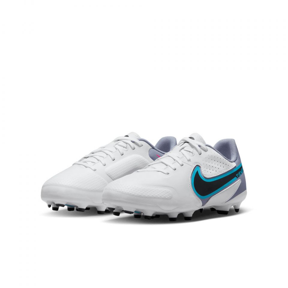 Nike Junior Tiempo Legend 9 Academy FG - White/Black/Baltic Blue