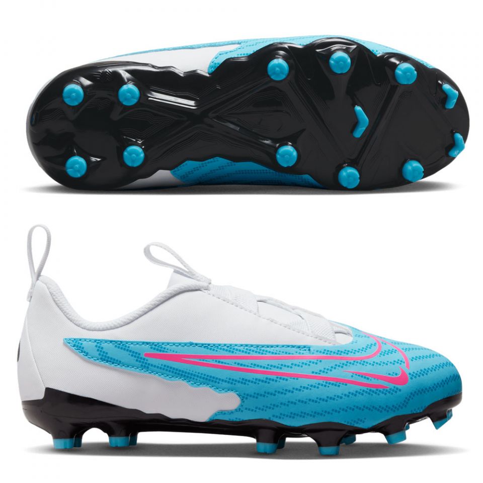 Nike Junior Phantom GX Academy FG/MG - Baltic Blue/Pink Blast