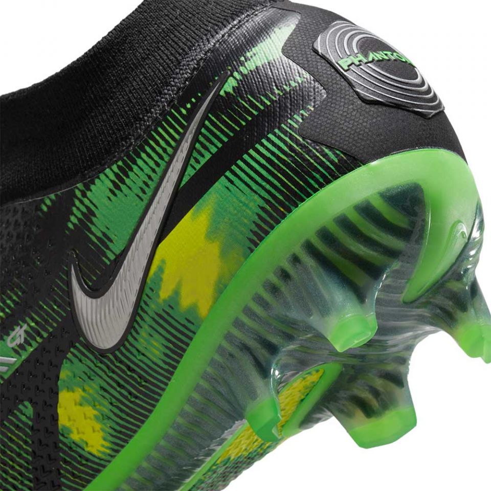 nike black and green cleats
