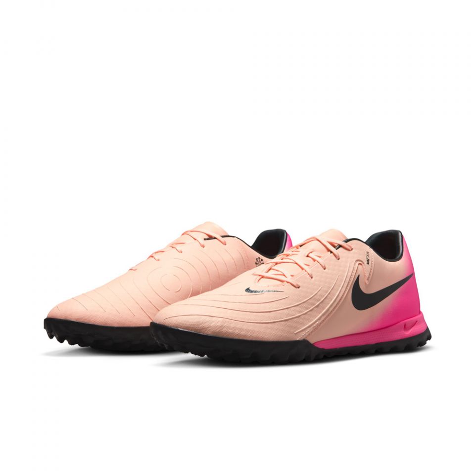Nike Phantom GX II Academy TF turf soccer cleats crimson pink FJ2577-800 NWOB 12 Nike Phantom GX II Academy Turf - Crimson Tint/Black/Pink  main image 3