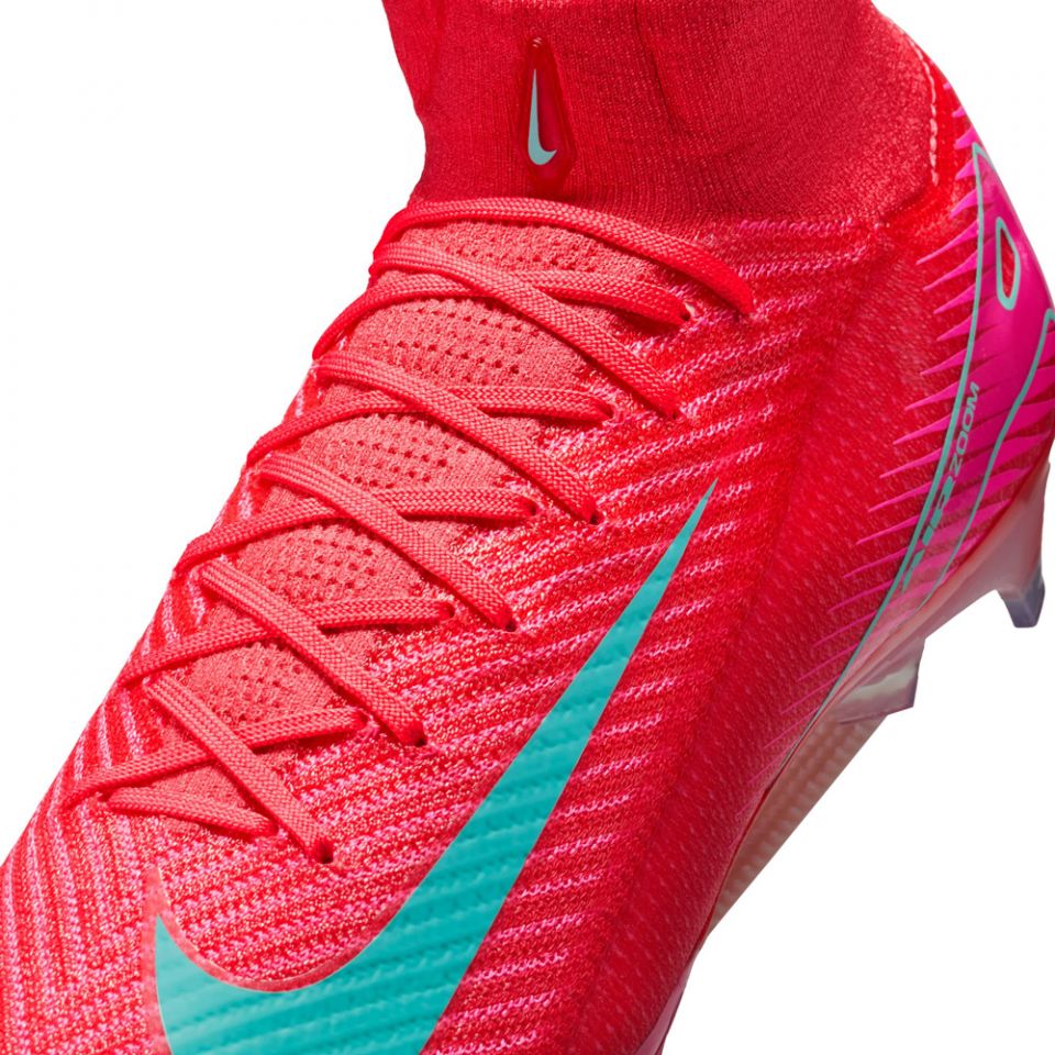 Nike Mercurial Superfly 10 Elite FG Mad Energy Sz 12.5 FQ1454-800 Soccer Cleats Nike Zoom Mercurial Superfly 10 Elite FG Soccer Cleats | Mad  main image 3