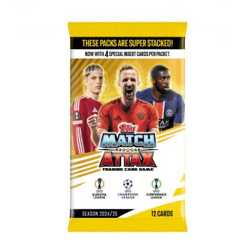 2024/25 Topps Match Attax Extra UEFA Champions League Trading Cards | 12 Pack