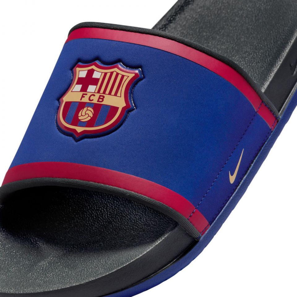 NIKE FC BARCELONA OFFCOURT SLIDES MEN\'S SIZE 13 FZ3185-400 NEW Nike Offcourt FC Barcelona Soccer Slides FZ3185-400, Deep  main image 2