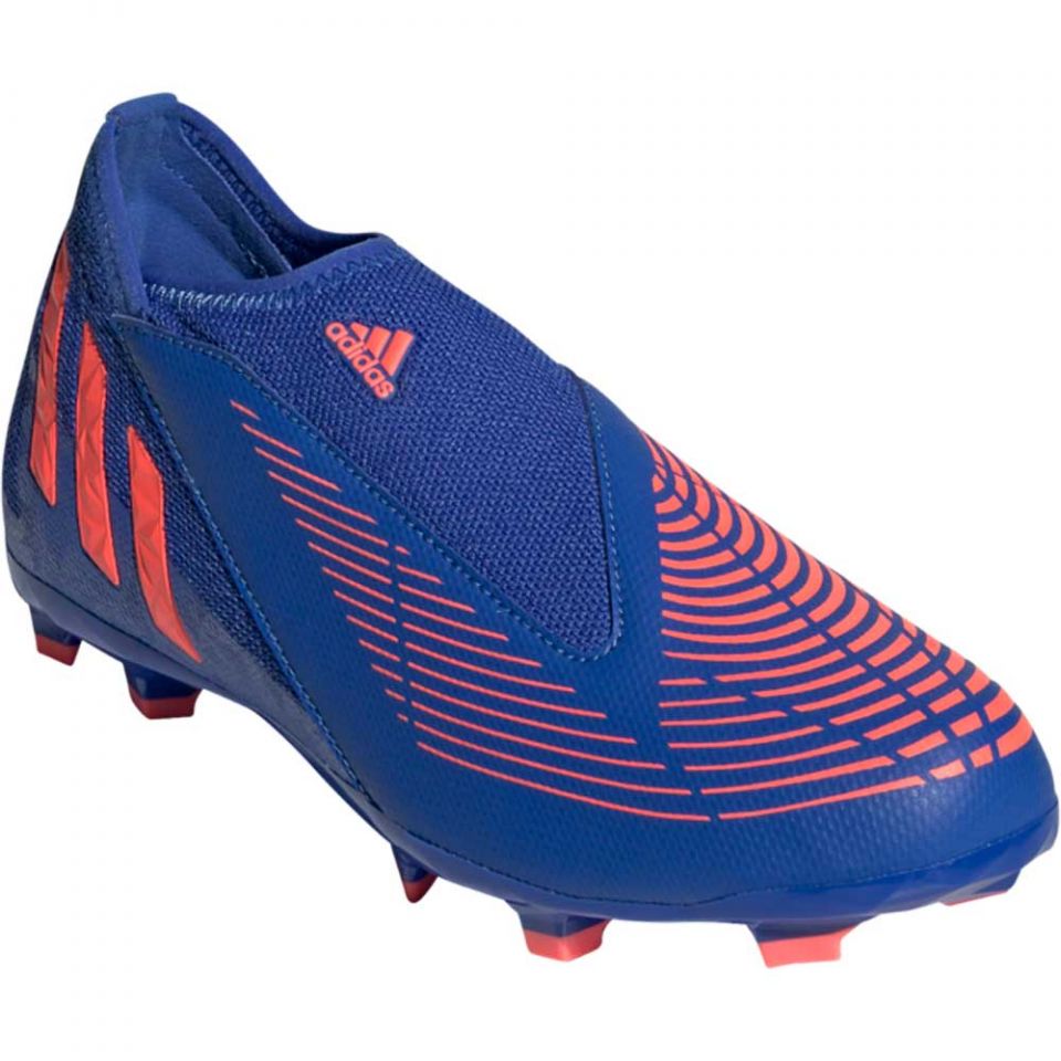 adidas Predator Edge.3 Junior LL FG Cleats-Blue/Pink/White display picture 2