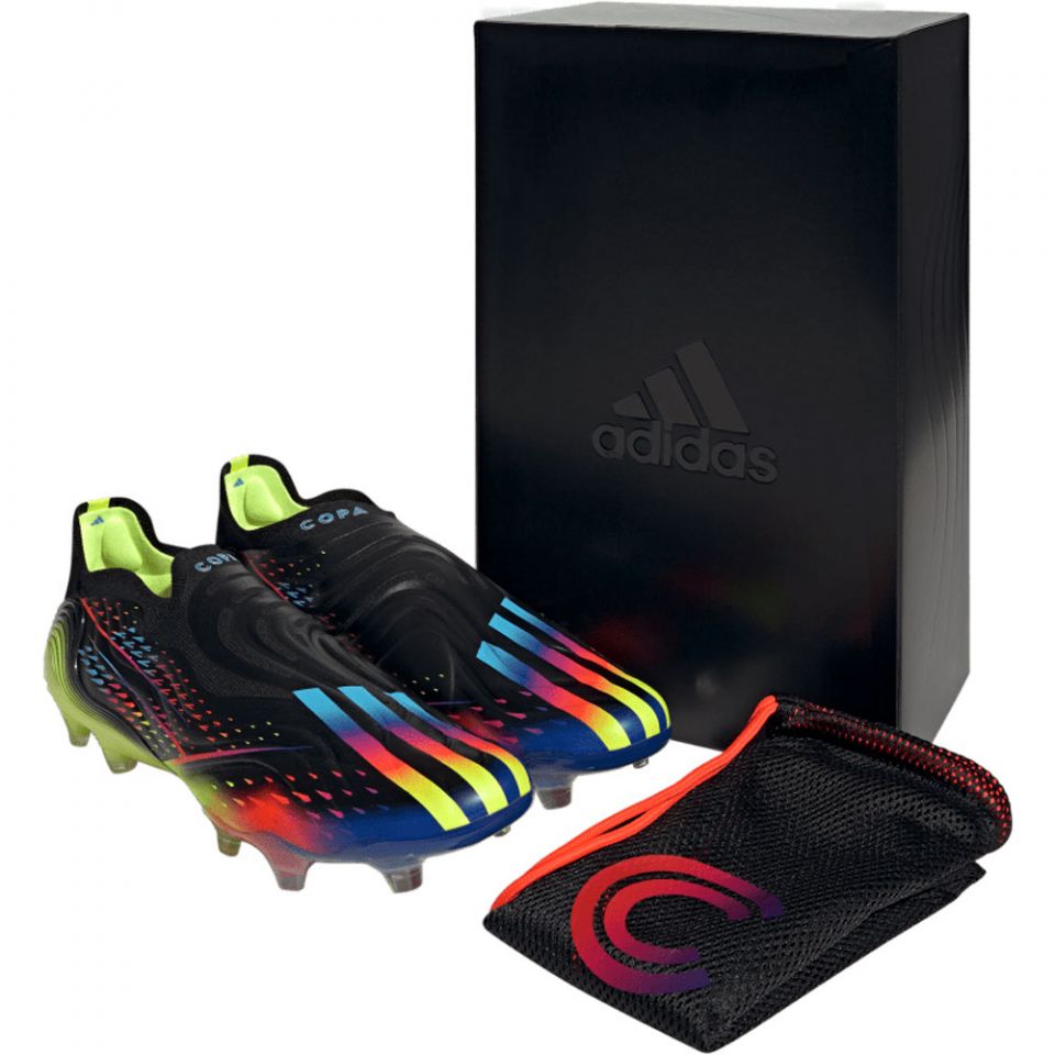 adidas Copa Sense+ Firm Ground Cleats-Core Black/Bright Cyan/Team