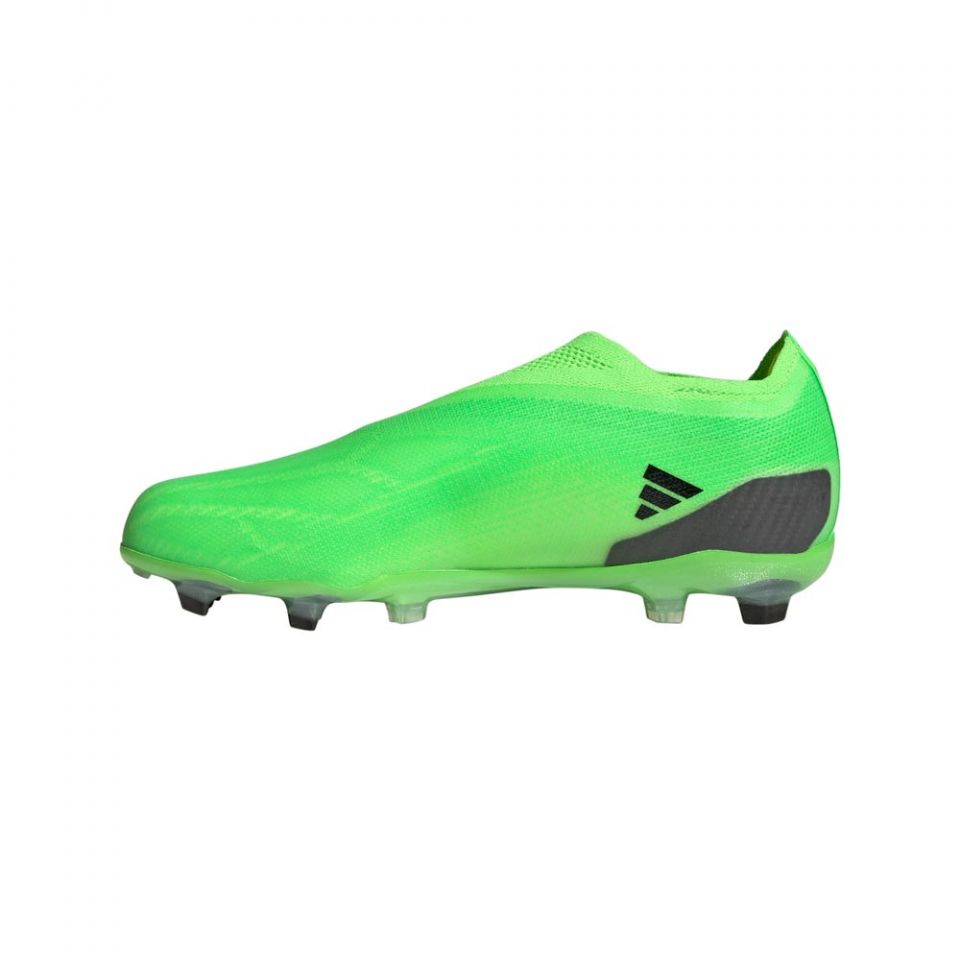 adidas X Speedportal+ Junior Firm Ground Cleats-Solar Green/Core
