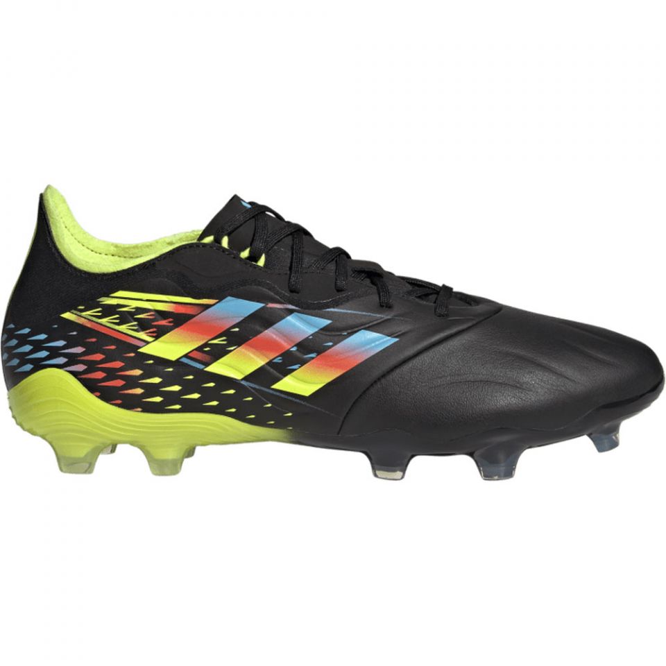 adidas Copa Sense.2 Firm Ground Cleats - Core Black/Bright Cyan