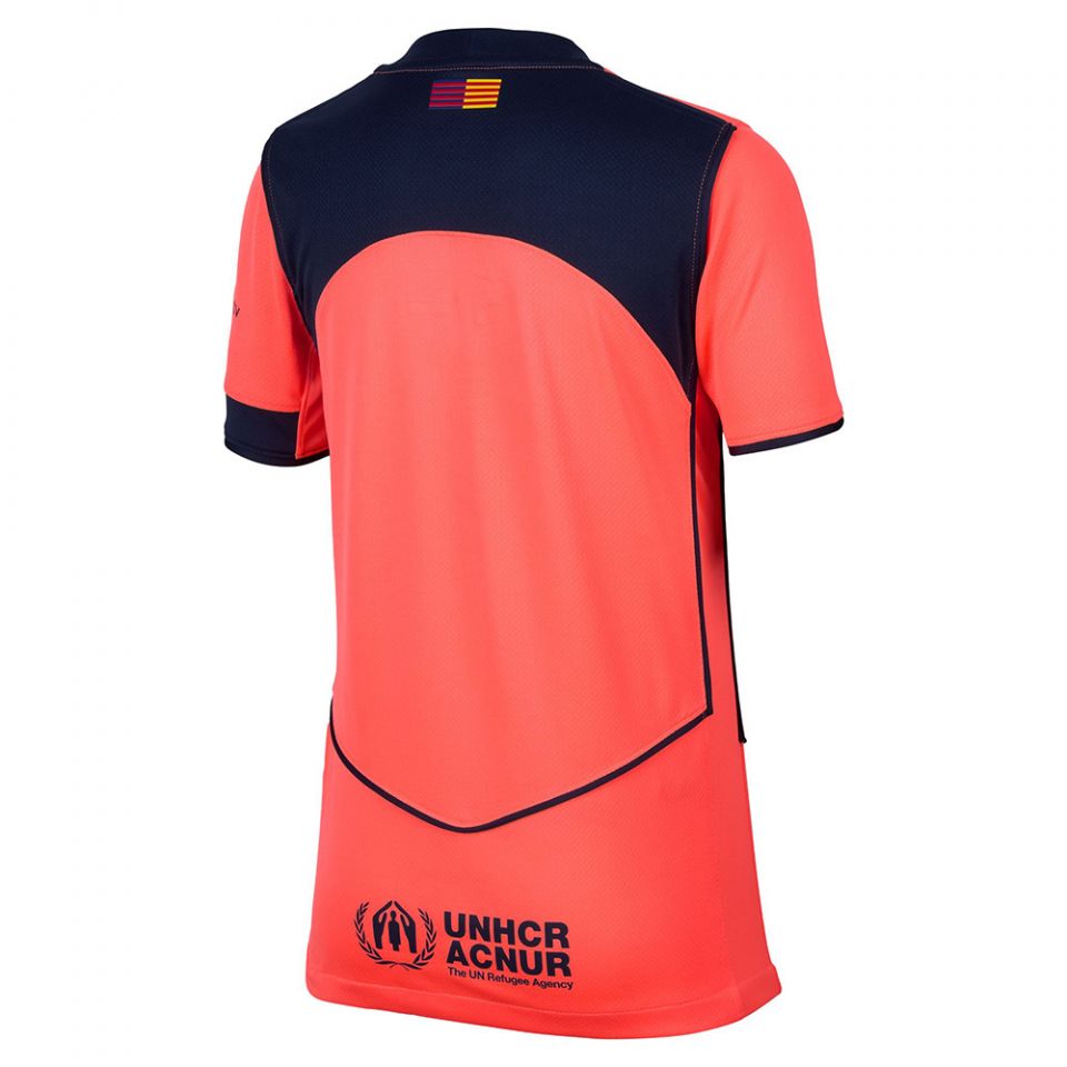 FC Barcelona Nike シャツ UNHCR ACNUR Nike FC Barcelona 2025/26 Youth Stadium Third Jersey