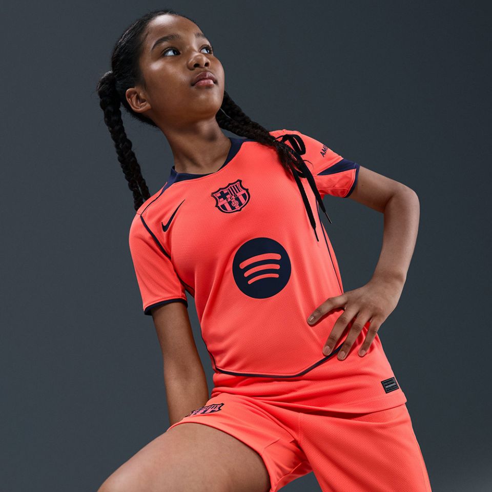 Nike FC Barcelona 2025/26 Youth Stadium Third Jersey
