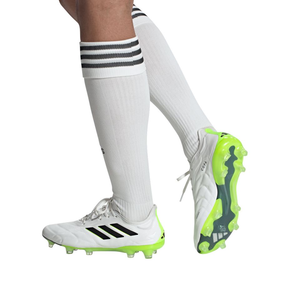 adidas COPA19.1 FG/AG ホワイト/グリーン スパイク ADIDAS COPA PURE.1 FG SOCCER CLEATS WHITE AND GREEN MENS
